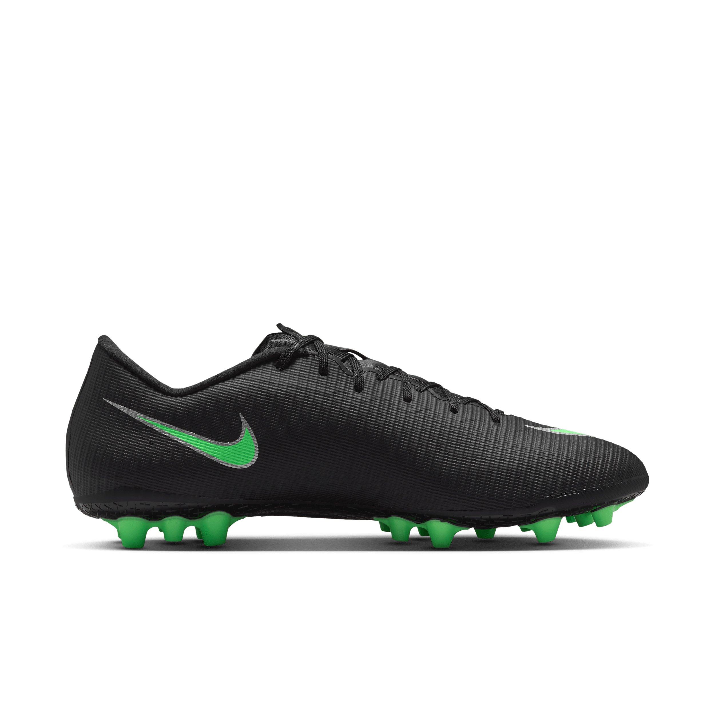 Nike Mercurial Vapor 17 Academy AG "Black/Black/Illusion Green" Men's Soccer Cleat - BLACK/BLACK/GREEN